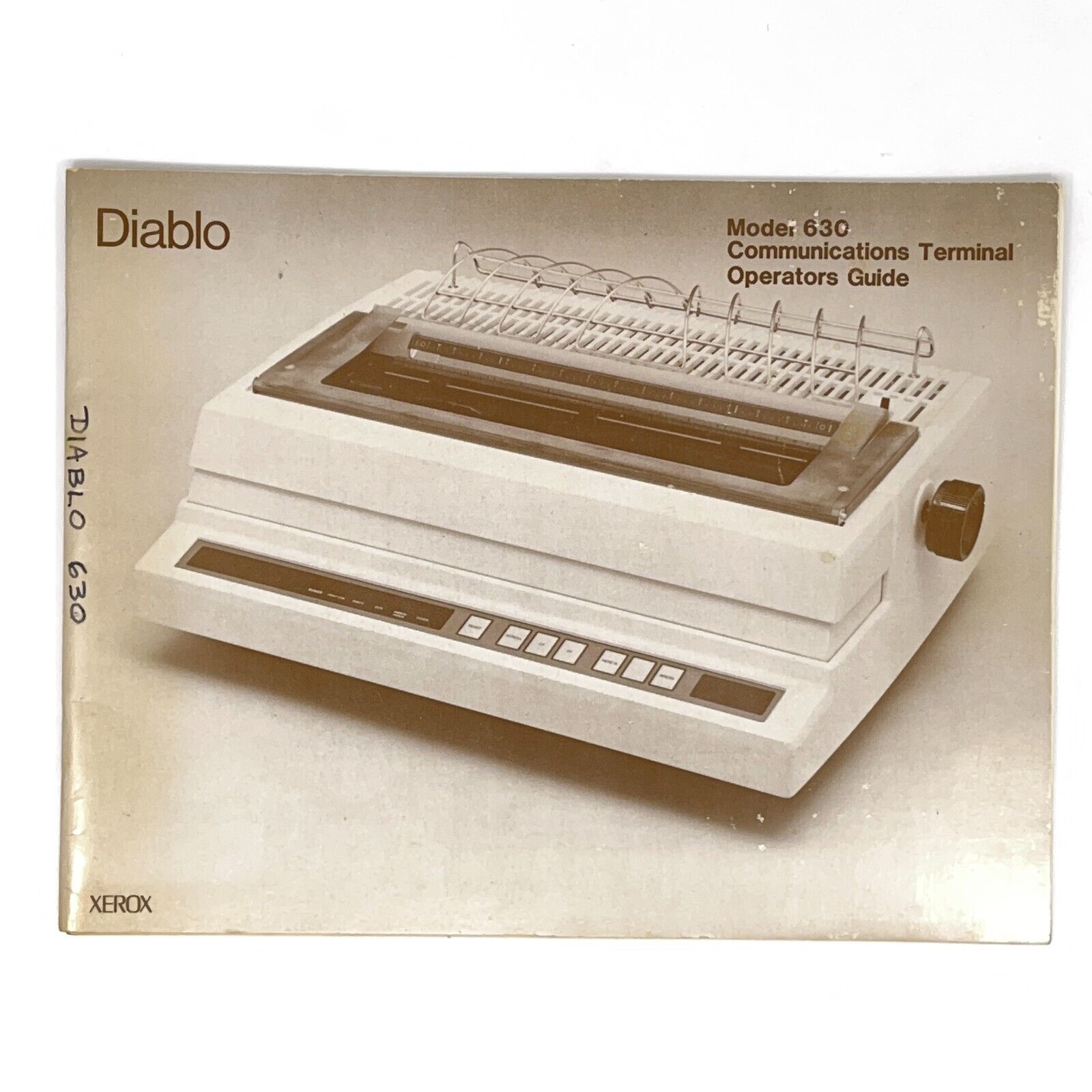 Operators Guide - Xerox Diablo 630 Communications Terminal 1981 90445-02