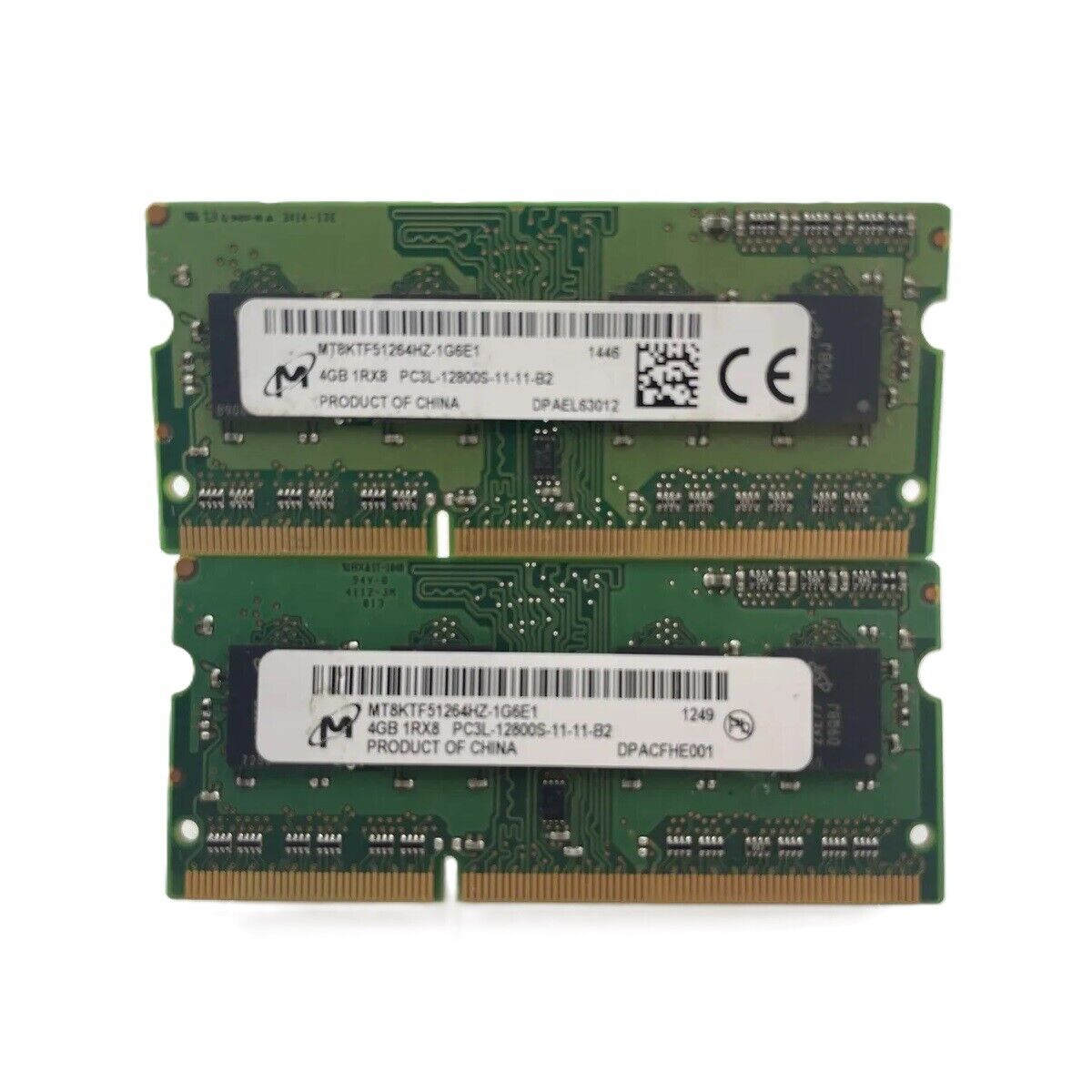 Micron MT8KTF51264HZ-1G6E1 - 4GB (1x4GB) 1600Mhz PC3L-12800S DDR3-1600 204-Pin