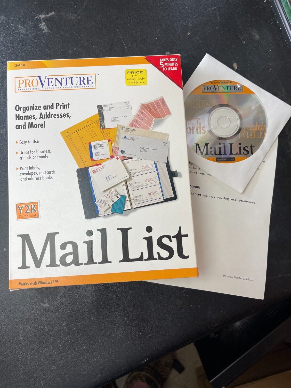 Pro Venture Mail List for Windows CD Media