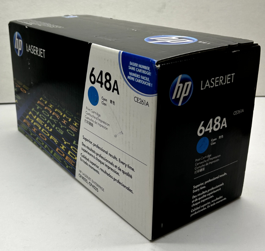 HP 648A (CE261A) Cyan LaserJet Toner Cartridge