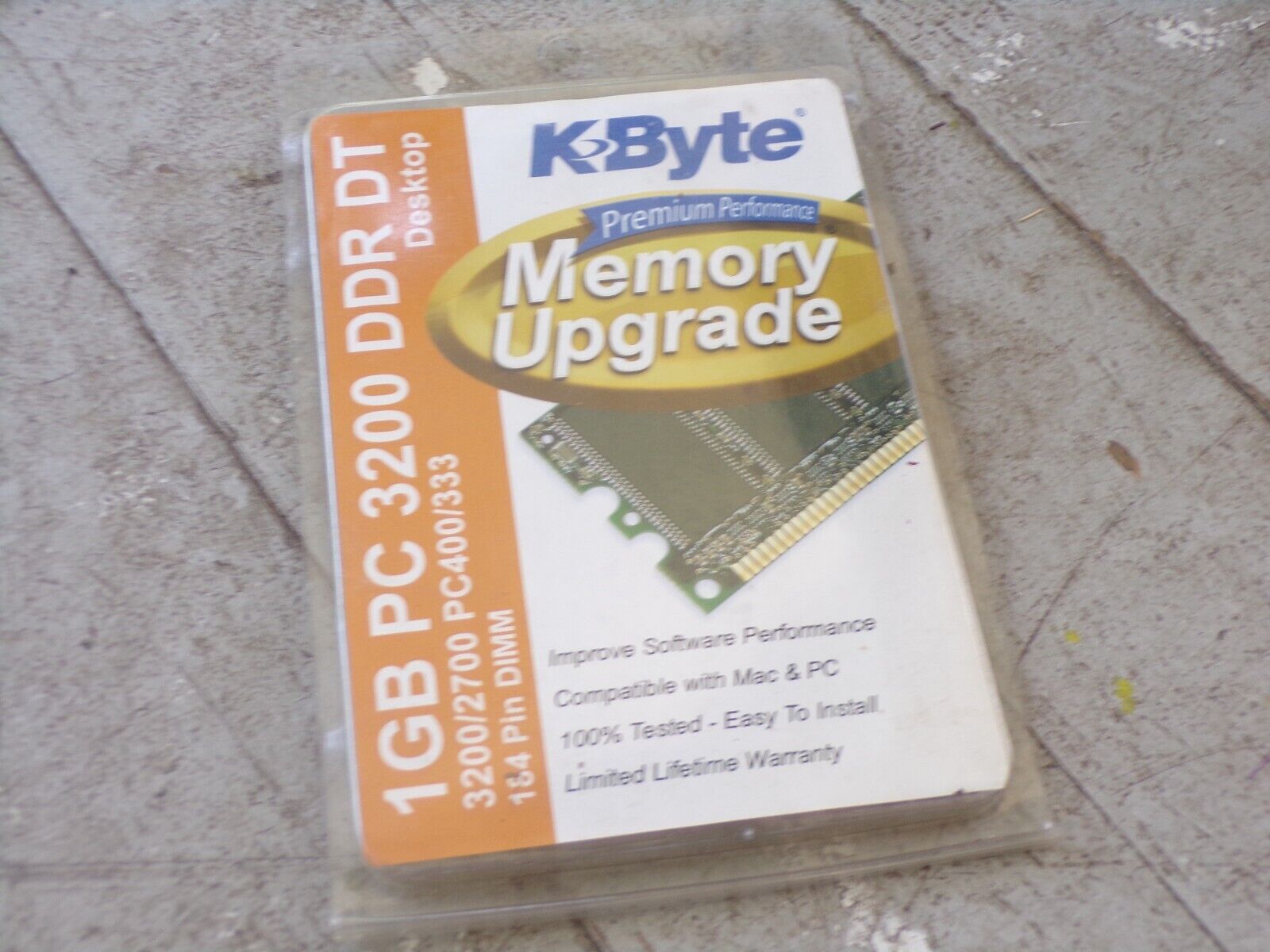 K Byte Memory Upgrade - 1GB PC 3200 DDR DT - Mac & PC compatible
