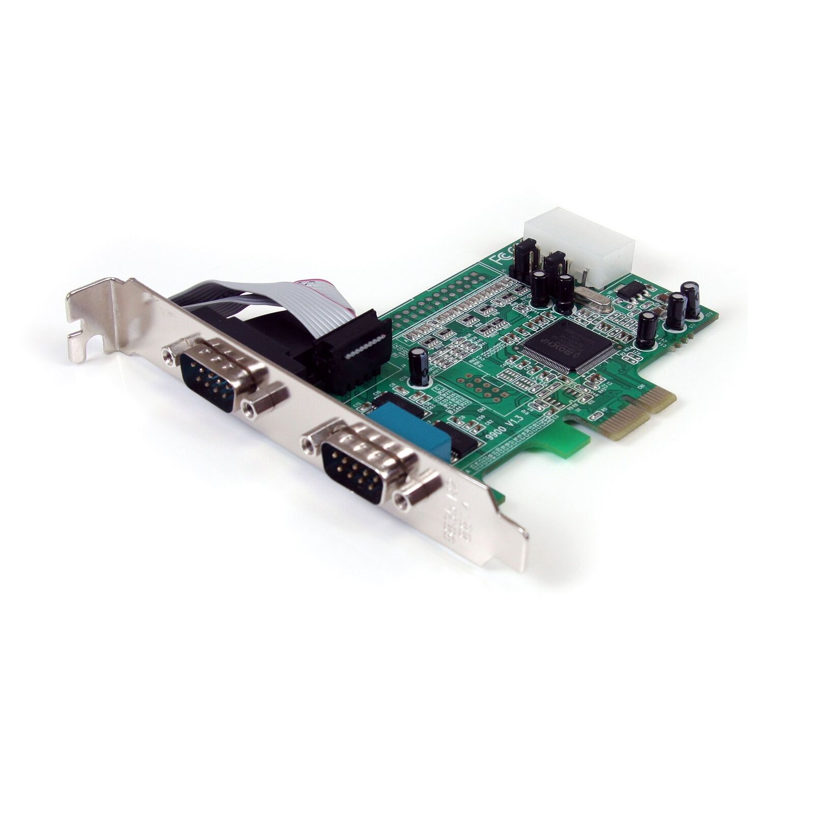 StarTech.com PEX2S553 2 Port Native PCIe RS232 Serial Adapter Card with 16550 UA