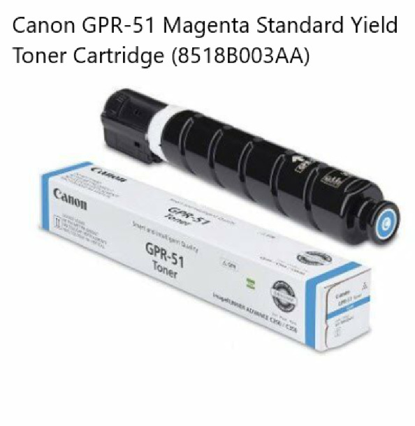 Canon Gpr-51 Toner Cartridge - Cyan - Laser - Standard Yield - 21500 Page - 1