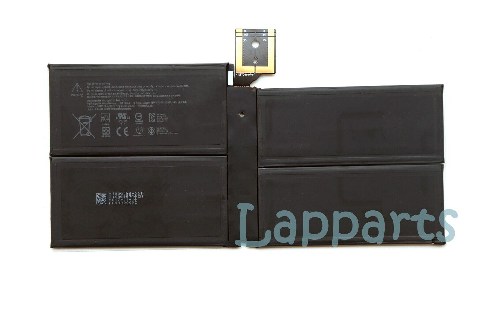 New Genuine G3HTA038H DYNM02 Battery for Microsoft Surface Pro 5 6 1796 1807