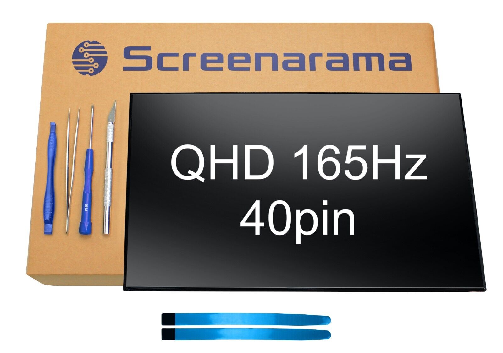 Lenovo FRU 5D11L40981 QHD 40pin 165Hz LCD LED Screen + Tools SCREENARAMA * FAST