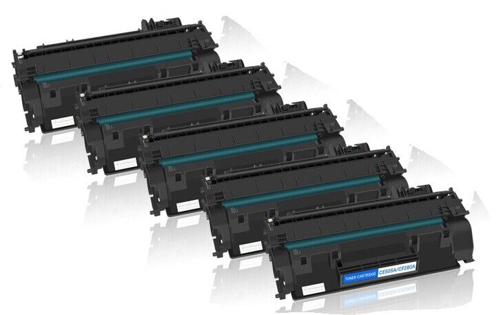 5PK High Yield 05A CE505A Toner Compatible for HP LaserJet P2035 P2035n P2055dn