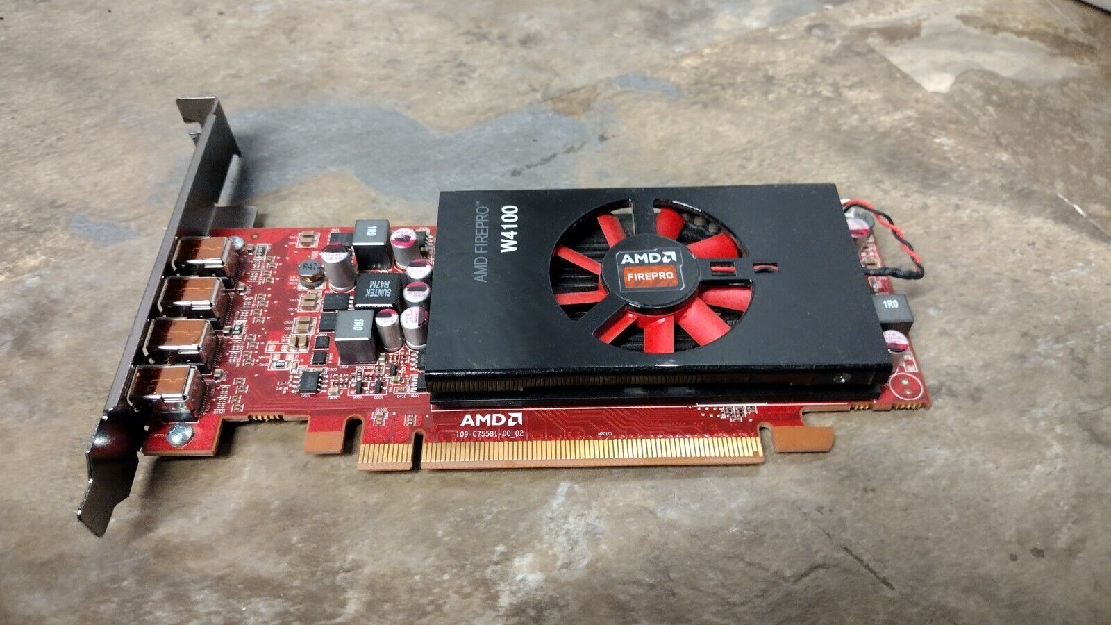 AMD Firepro W4100 2GB 4xDP High Profile Graphics Card 109-C75581