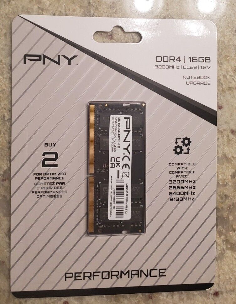 PNY Performance 16GB 3200MH DDR4 DRAM CL22 BRAND NEW SEALED 
