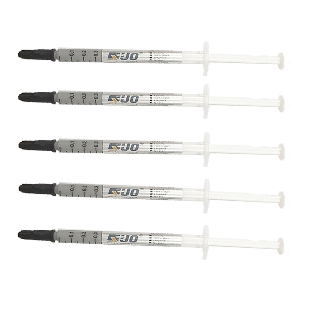 5PCS*Thermal Grease CPU Heatsink Compound Paste Syringe For Car Engine CPU Chip