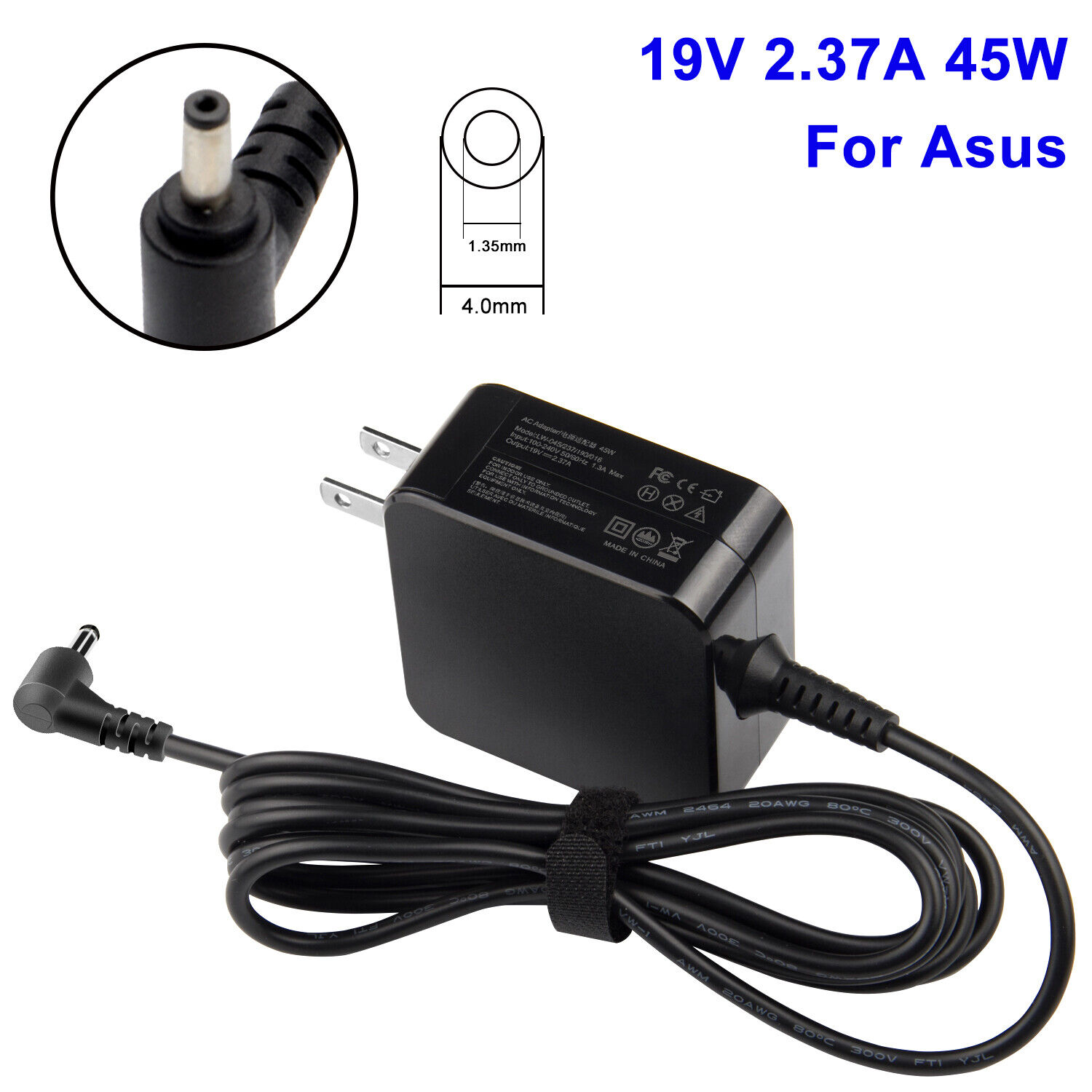 AC Adapter Power Charger For ASUS E410MA E410M E410 E210M E210E510 E406M E410M