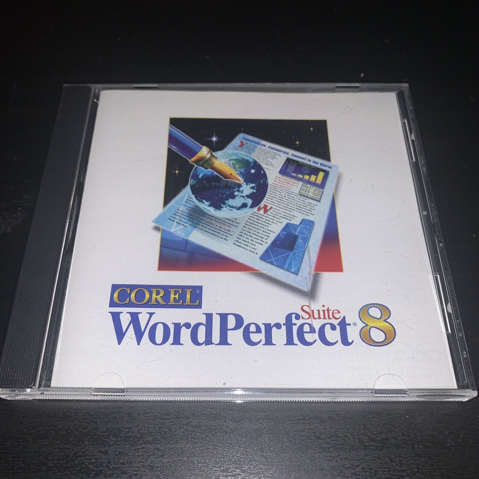Corel Wordperfect Suite 8 - Complete Windows Software on CD 1997 Vintage