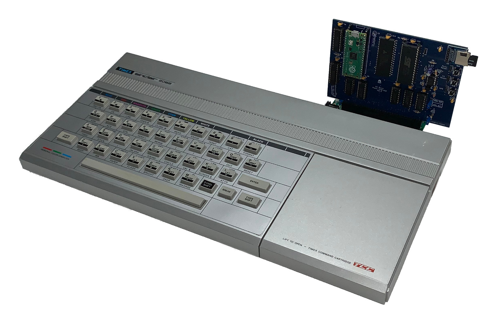 Timex Sinclair 2068 SD card storage and improved video system