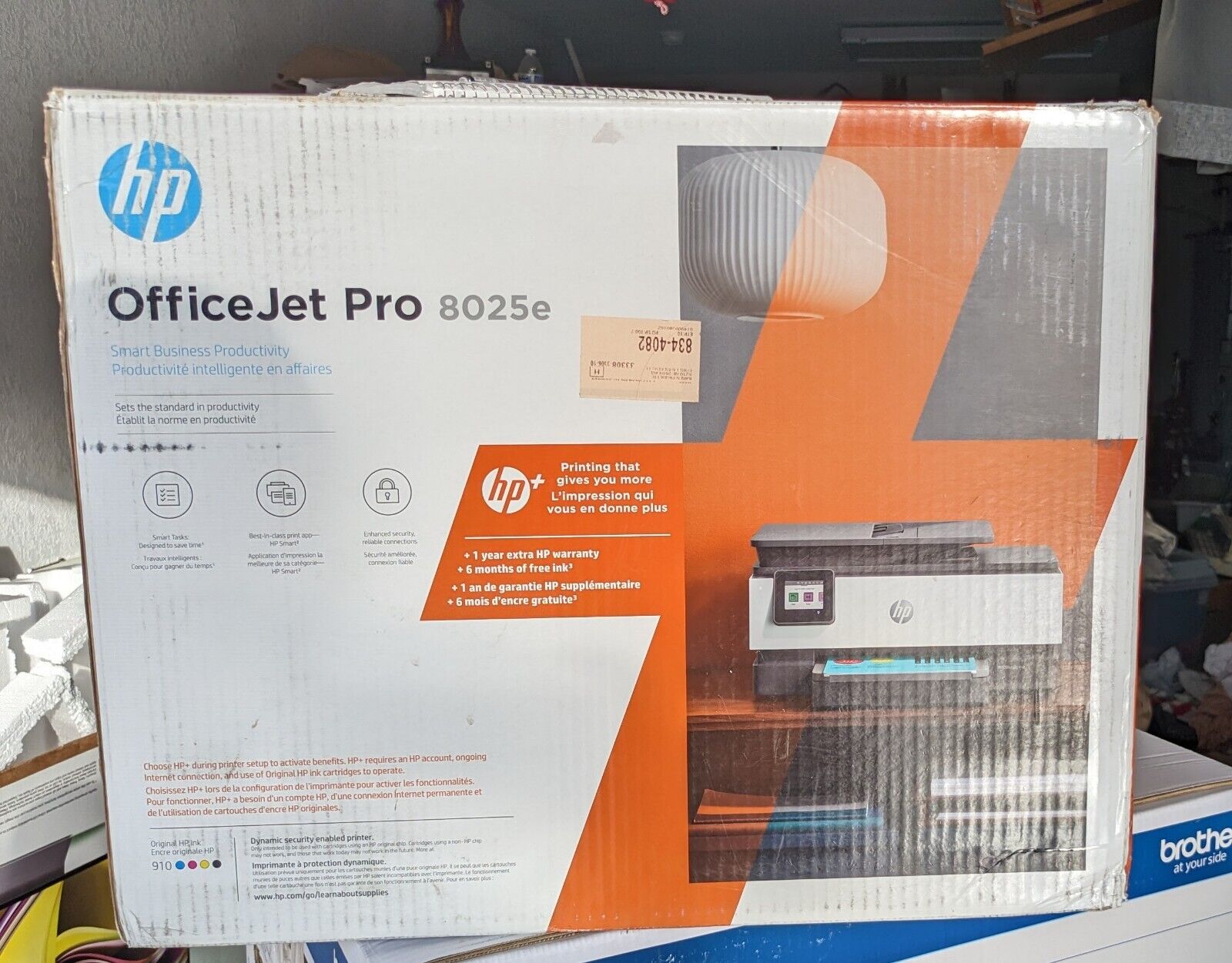 Open Box HP OfficeJet Pro 8025e Wireless Color Inkjet All-in-one w/ FREE HP+