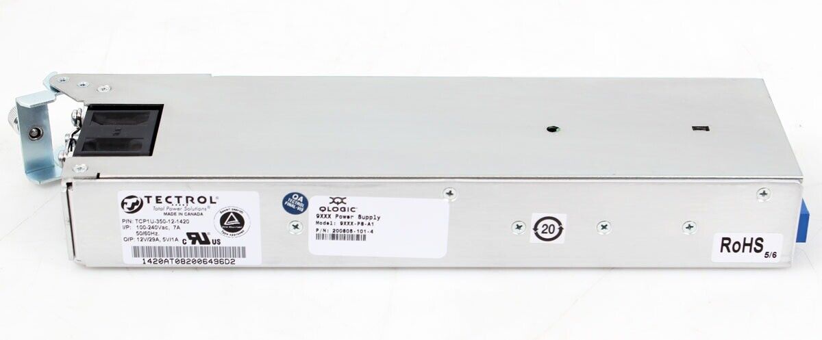Tectrol QLogic 9XXX-PS-A1 Power Supply for 9000 Series Server, TCP1U-350-12-1420
