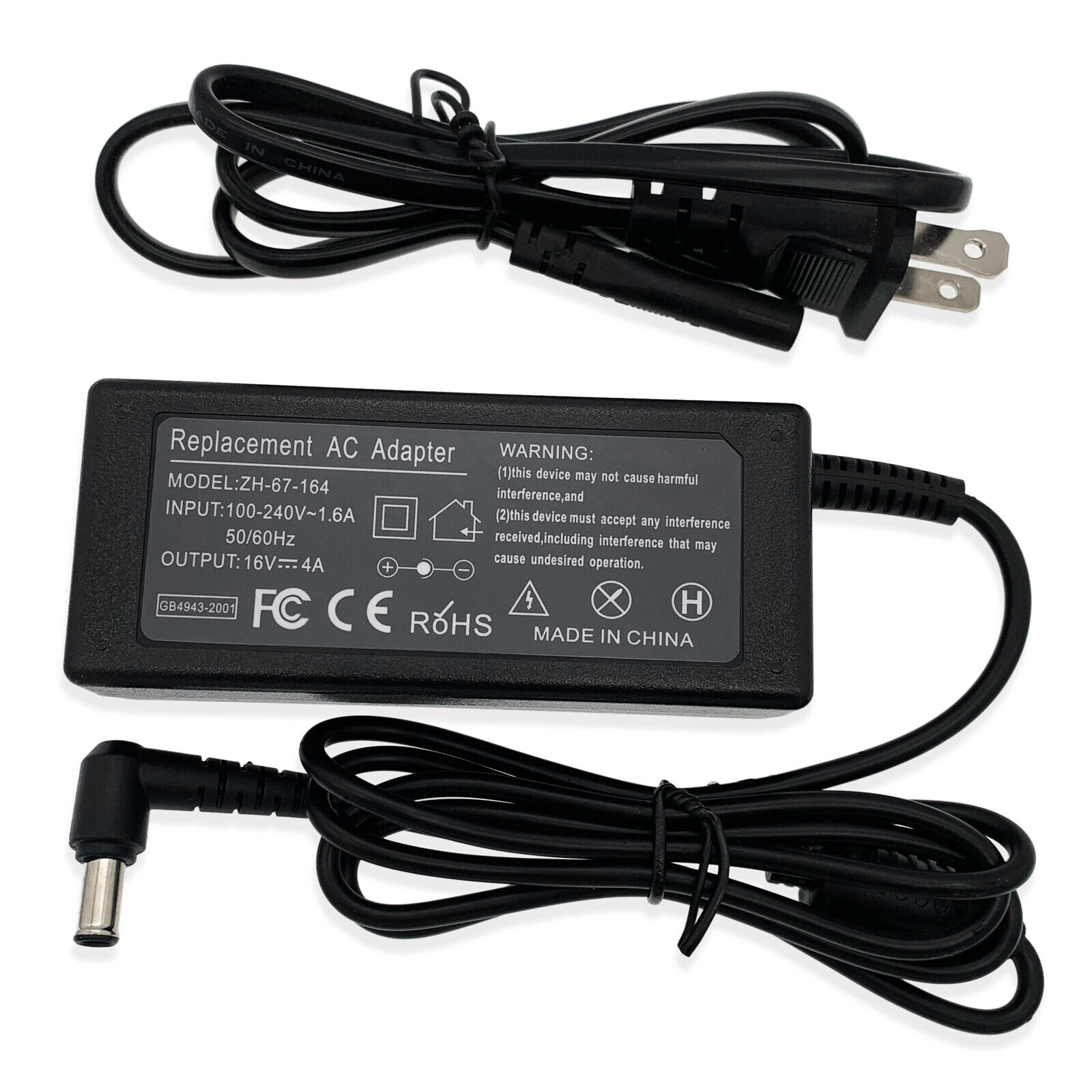 16V 64W AC Power Adapter Charger for Sony Vaio PCG-181 PCG-500 PCG-505 PCG-V505