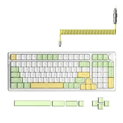  AK992 99Keys Hot Keyboard-Backlight Version RGB Green/brown switch