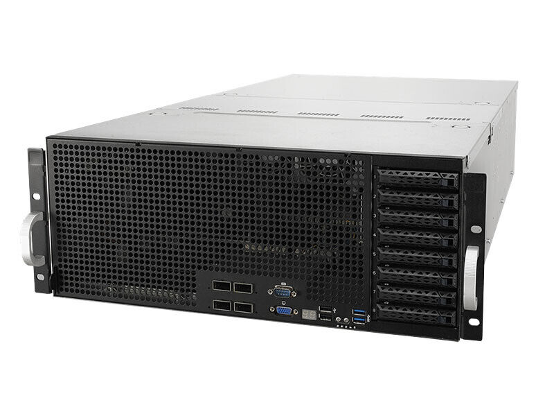 ESC8000G4 Asus 4U 8xGPU AI NVMe Server 1.8Ghz 16-C 64GB 100G NIC 3x1600W PSU