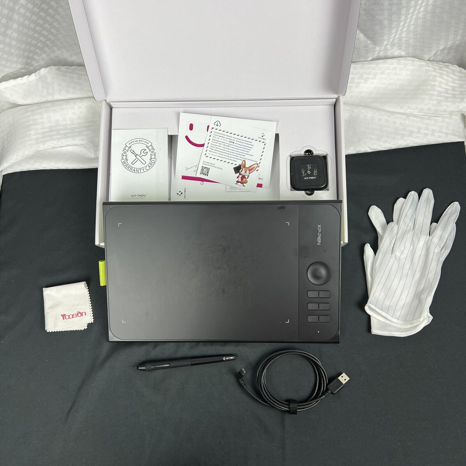 XP- Pen Wired Drawing Tablet Model Star 06C With Pen And Holder Included