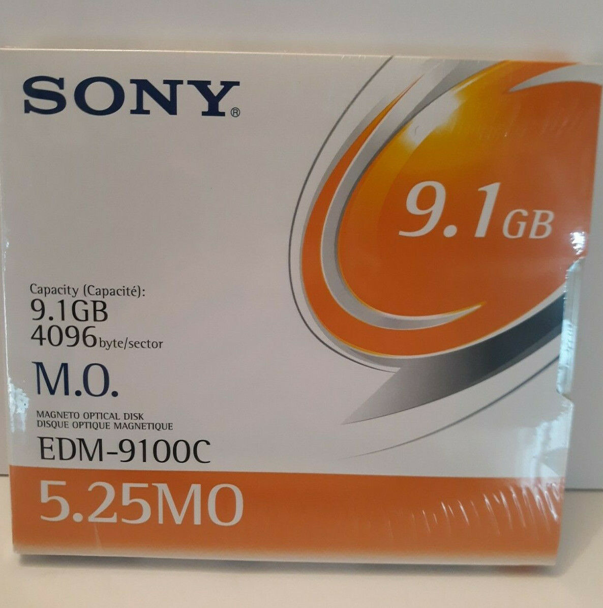 New SONY EDM-9100CWW 9.1GB R/W Optical Disk EDM9100C 5.25 MO Sealed 1 Disk