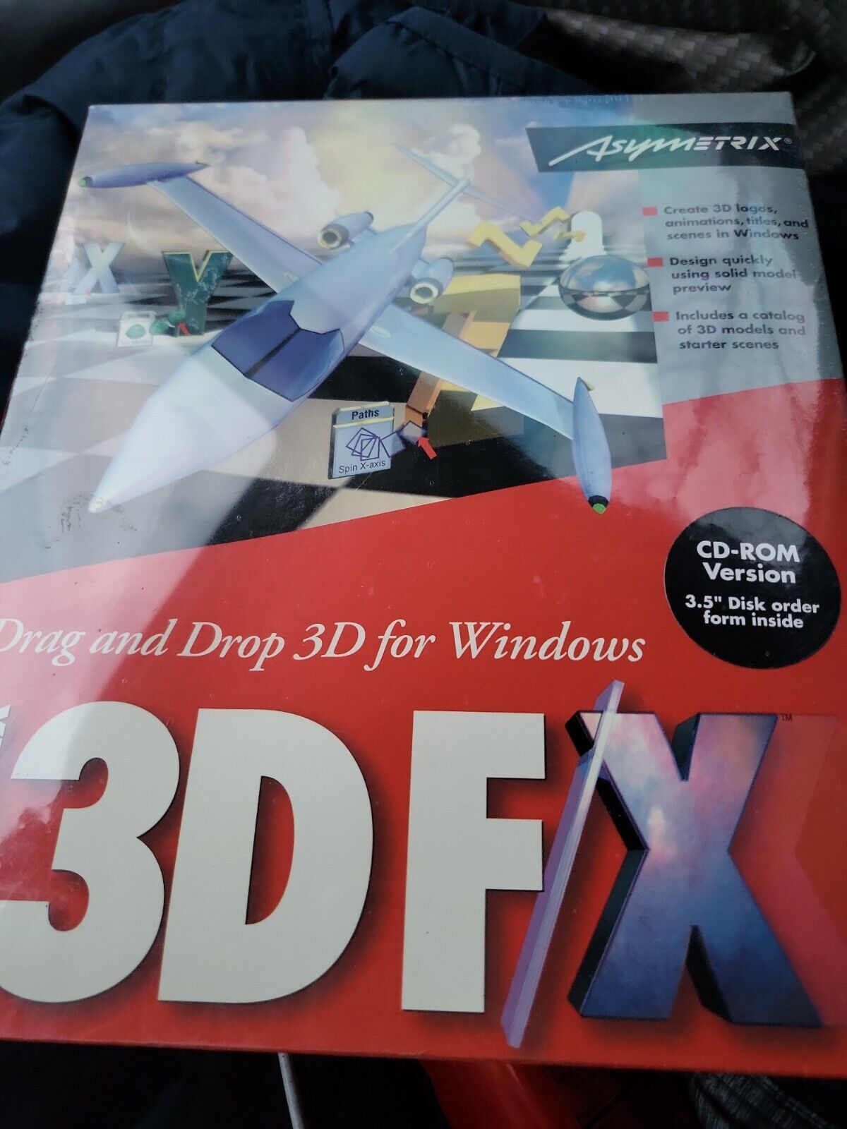 New sealed Vintage Asymetrix 3D F/X Drag And Drop 3d For Windows