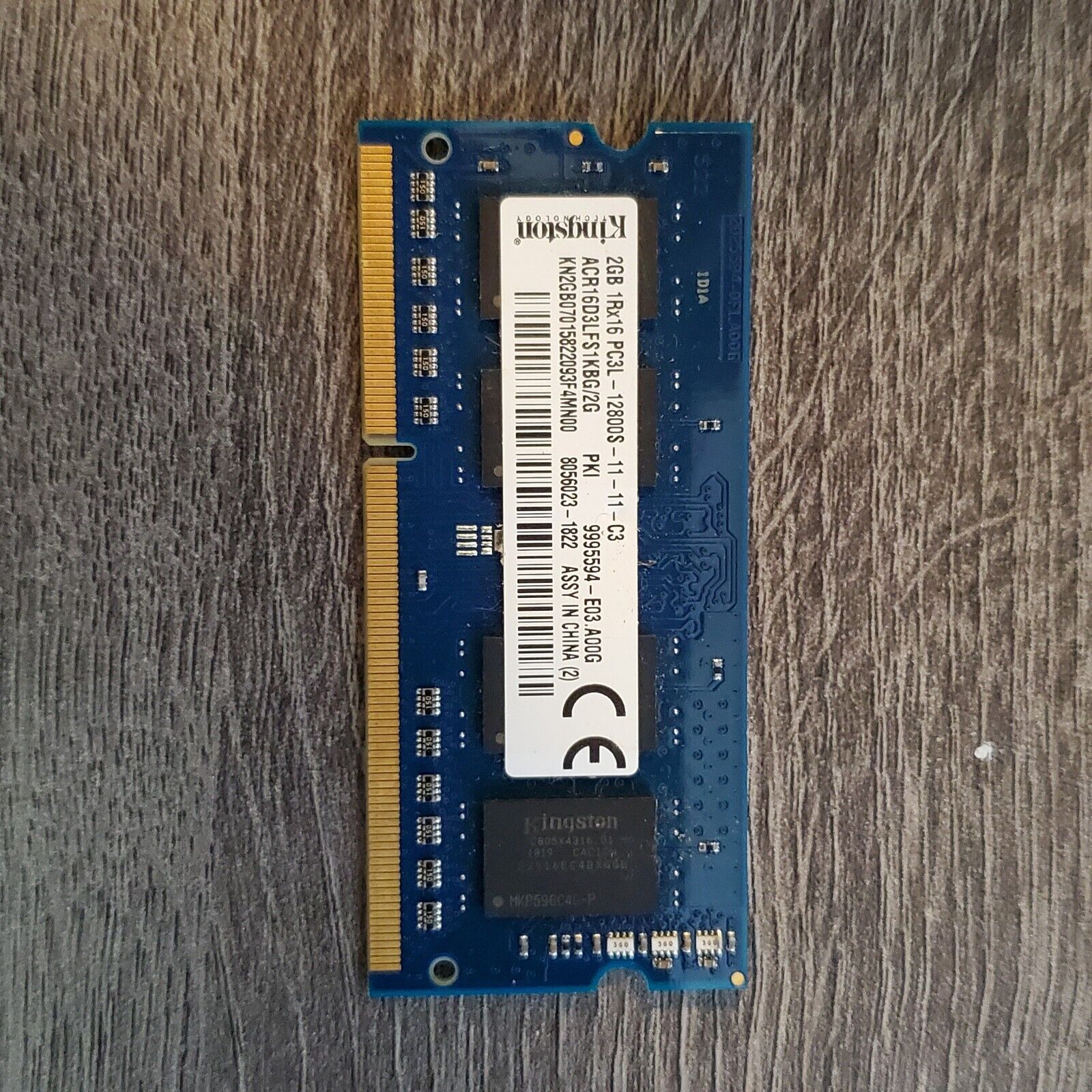 Kingston 2GB 1Rx16  PC3L-12800S-11-13-C3 Laptop Ram MemoryUsed, good working...