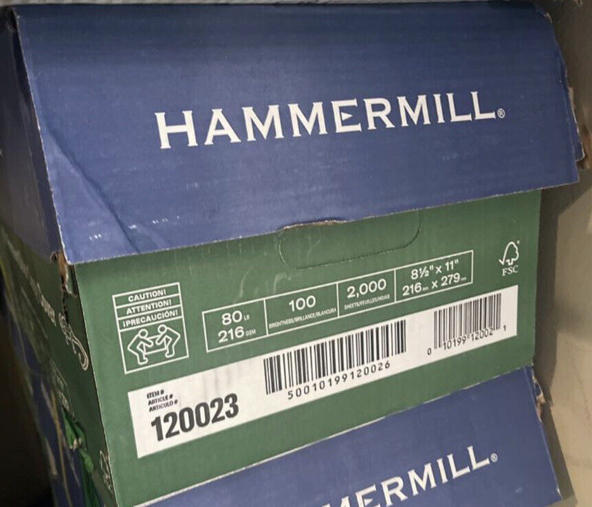 Hammermill Cardstock Premium Color Copy 80 lb 8.5 x 11-8 Pack 2000 Sheets - 1...