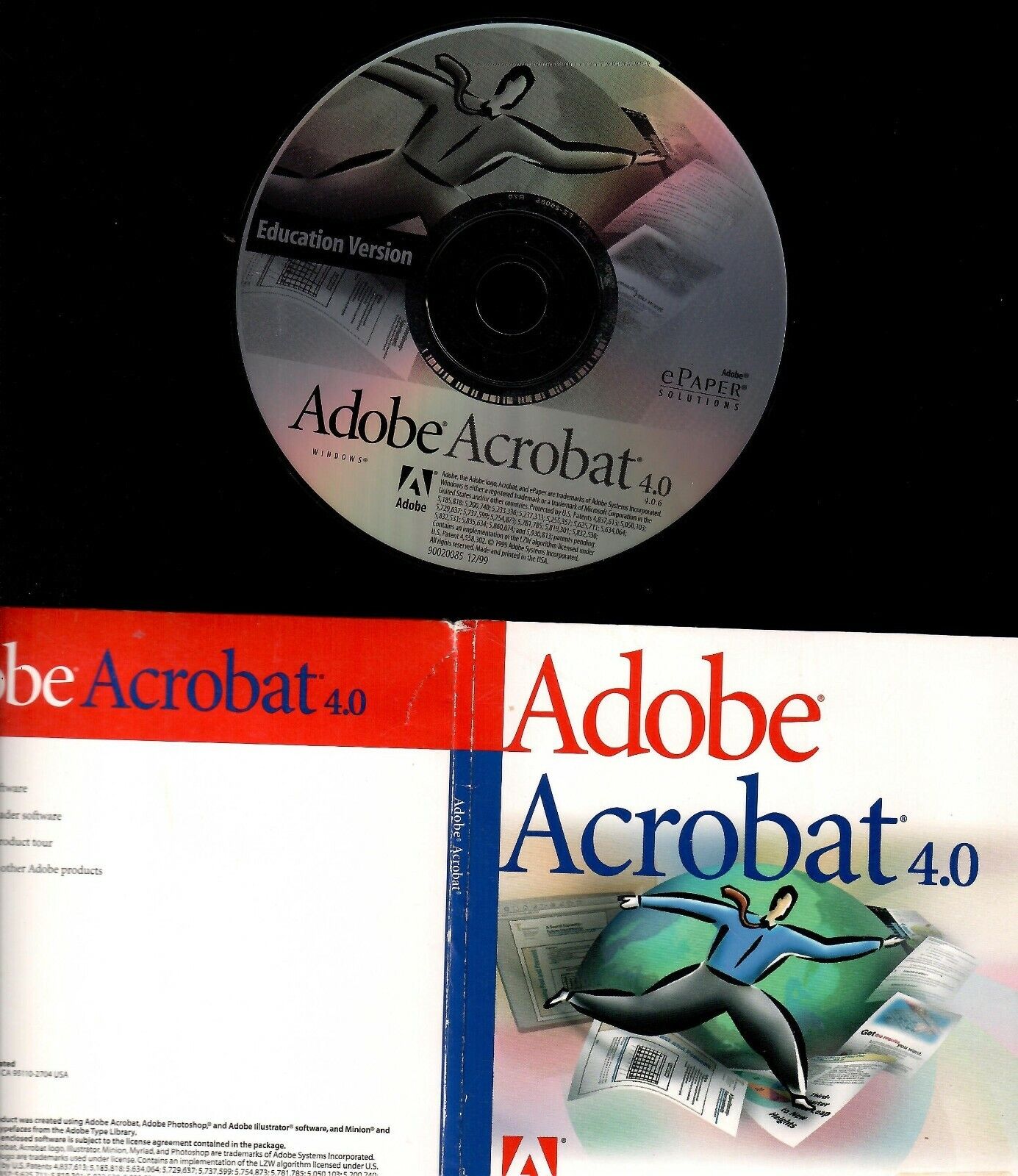 Adobe Acrobat 4.0 vintage used computer software