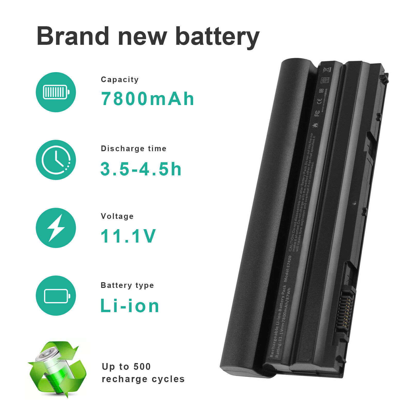 6/9 Cell Battery for Dell Latitude NHXVW E5420 E5430 E5520 E5530 E6420 E6430 US