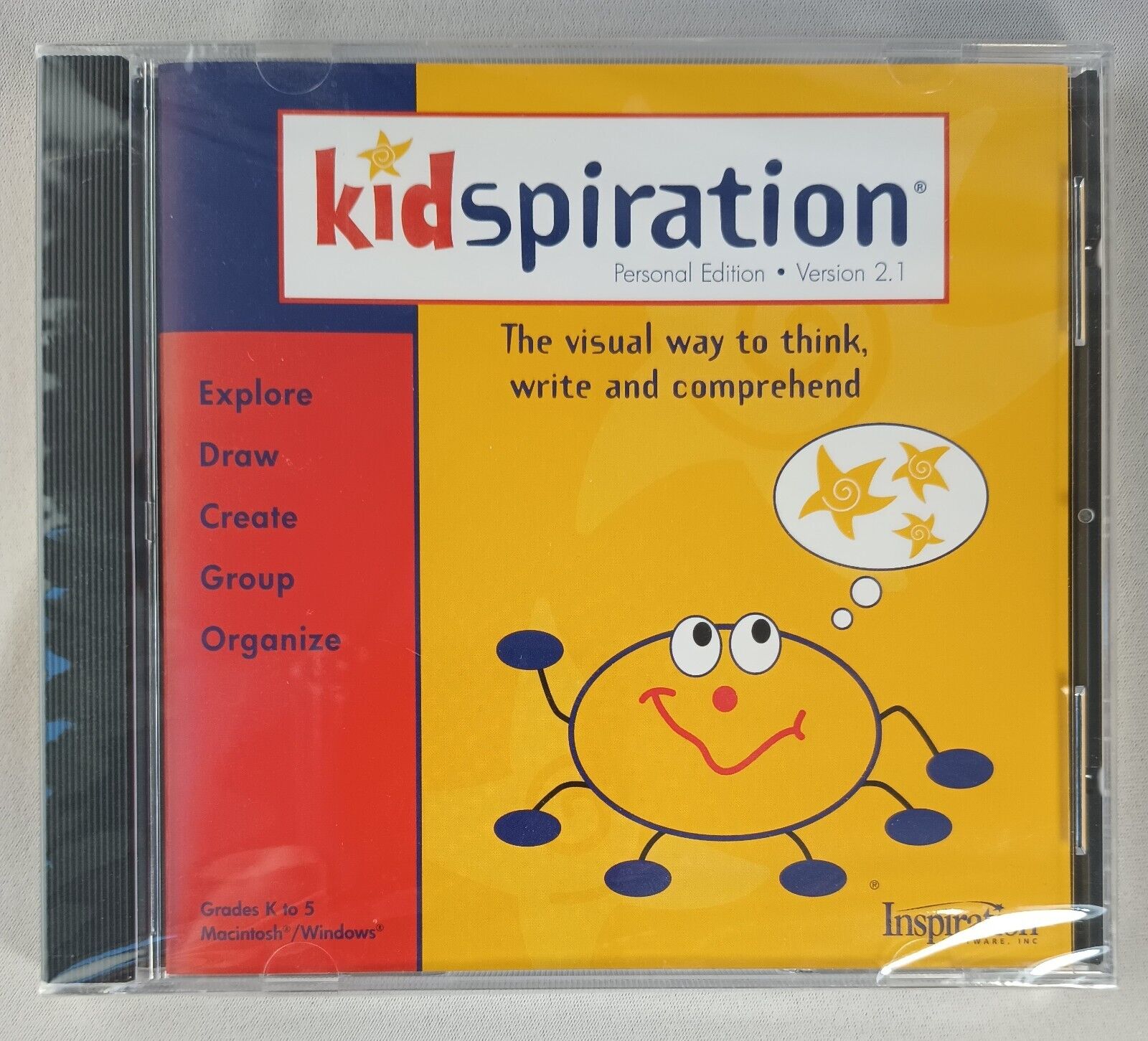 Kidspiration NEW Personal Edition Version 2.1 Grade K-5 Inspiration Software 