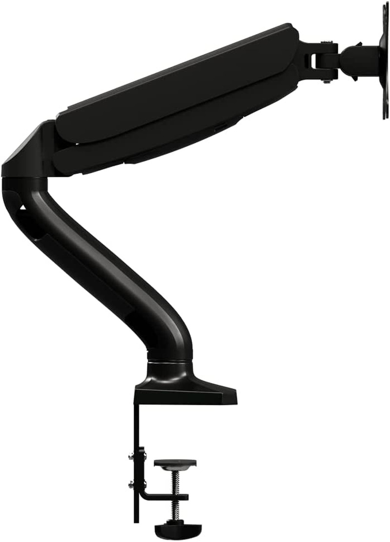 AS110D0 - Single Computer Monitor Arm Mount, Gas Struts Supporting up to 19.4 Lb