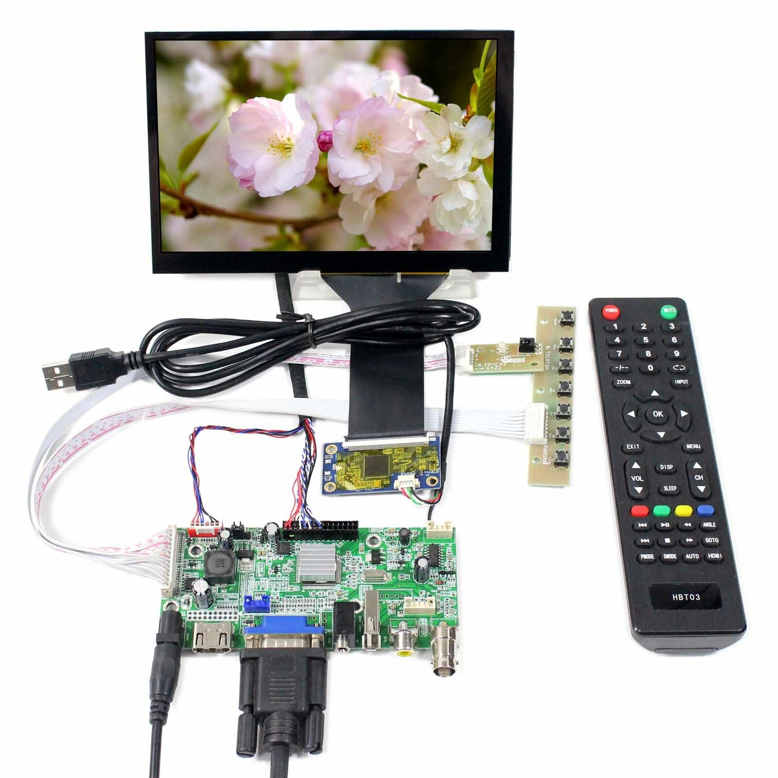 HD MI VGA AV USB LCD Controller Board 7