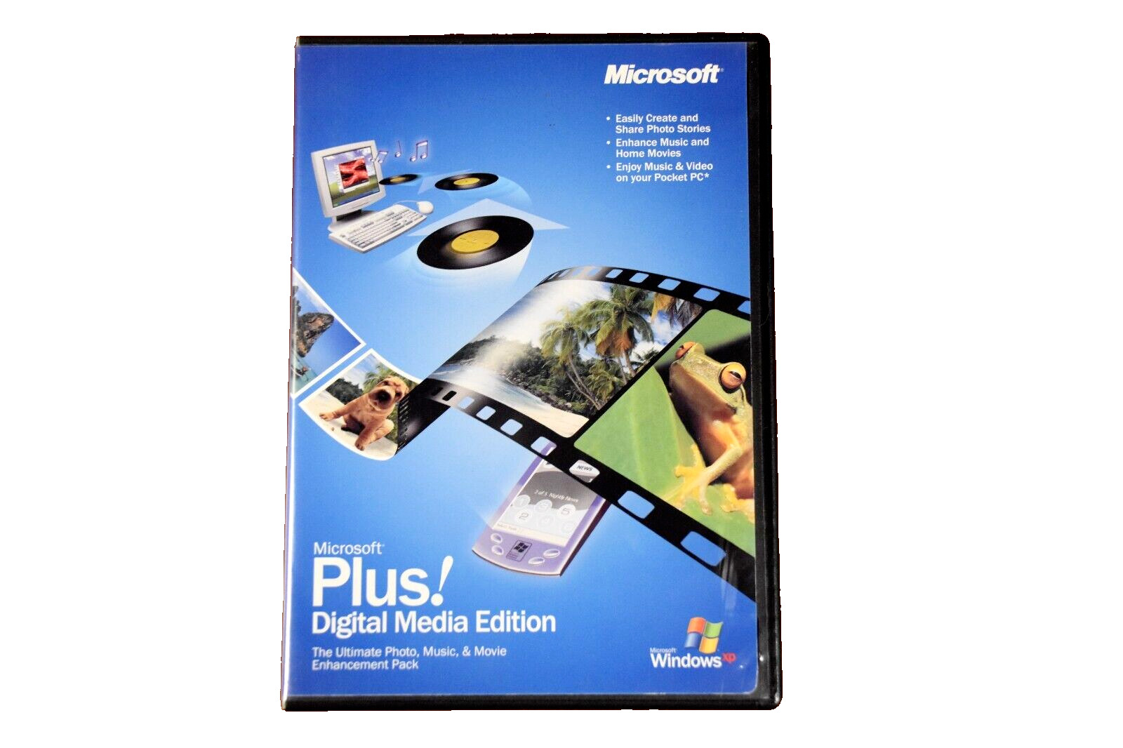 Microsoft Plus Digital Media Edition for Windows XP with Product Key & Brochure
