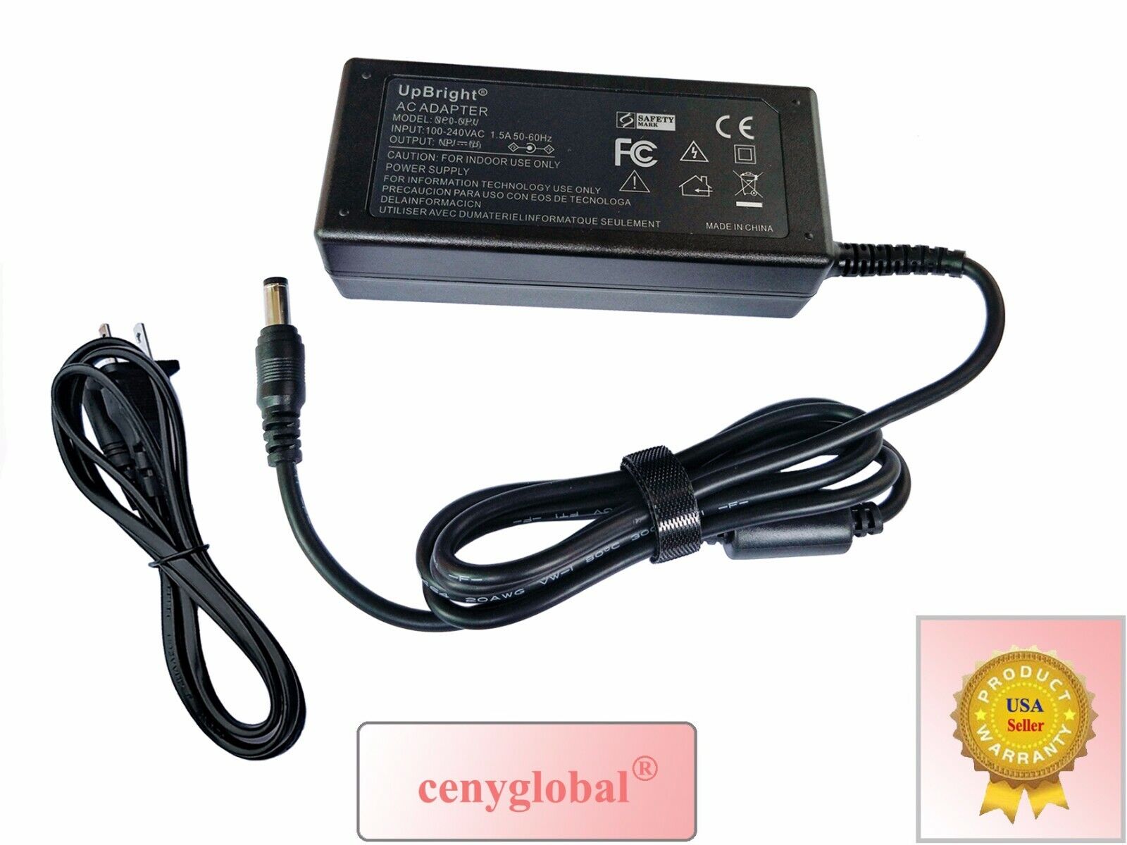 AC Power Adapter for LG 36v 8.8ah Lithium Battery Electric Bike Ebike Charger