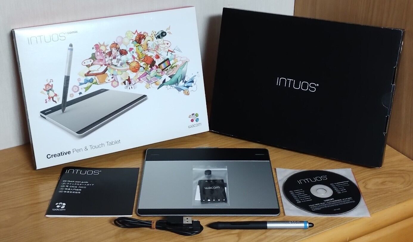 Wacom CTH-480 Intuos Small Creative Pen & Touch Tablet Full set with Box