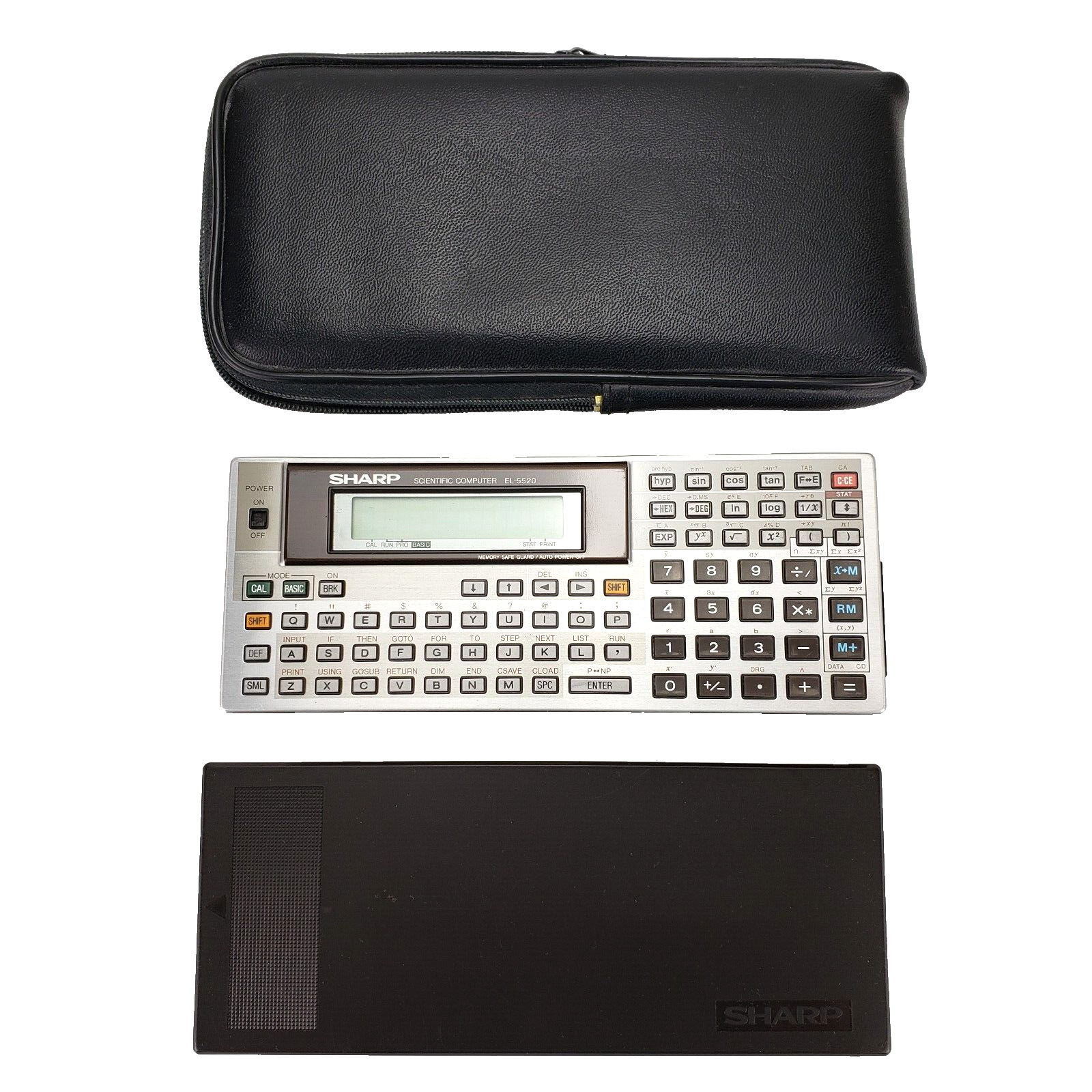 Vintage Sharp EL-5520 Scientific Pocket Computer Calculator With Soft Case, NEW