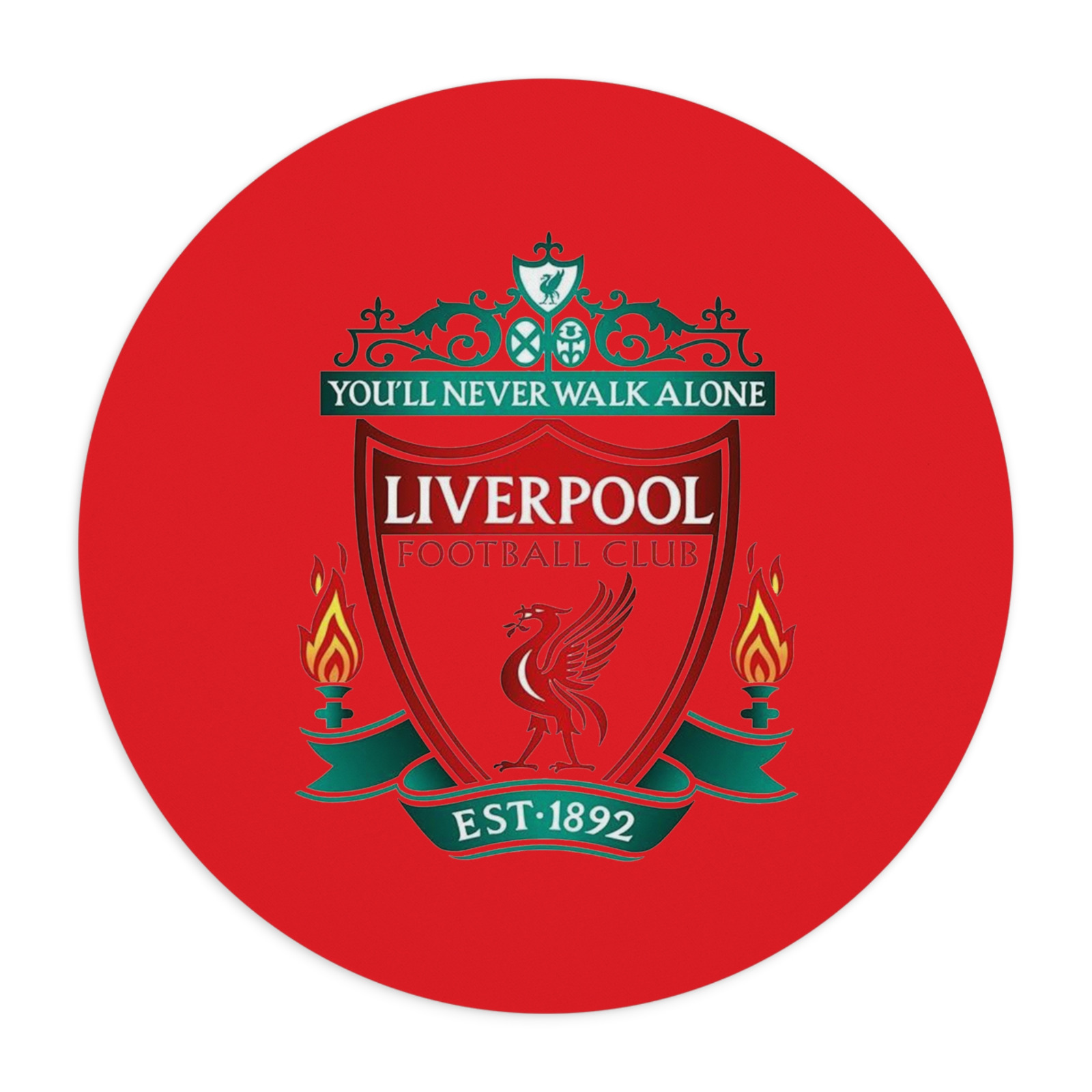 Liverpool Mousepad - 7.5 inch circle mousepad - LFC Premier League Liverpool FC