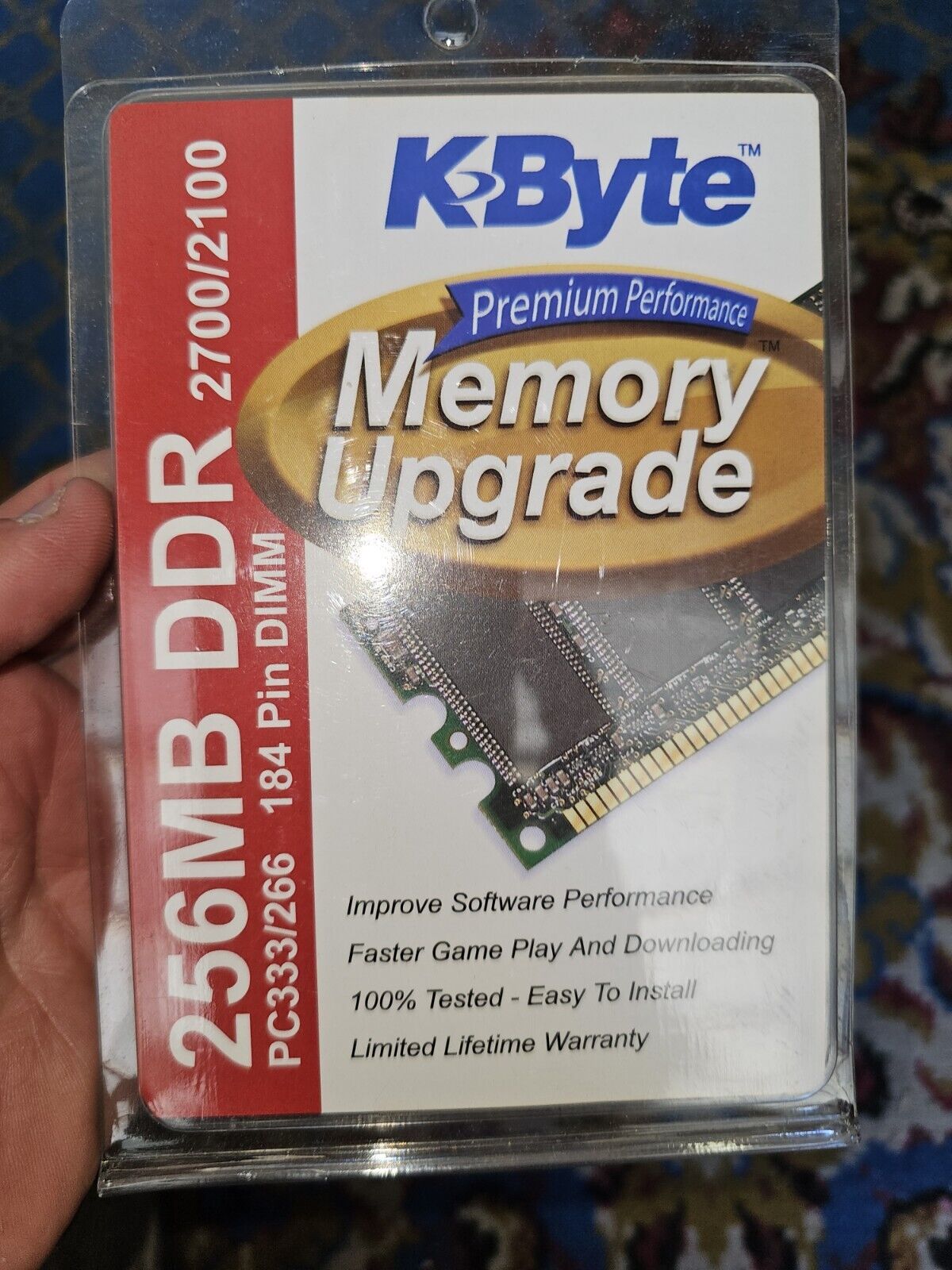 Kbyte 256mbd1333dt K-byte - Memory - 256 Mb - Dimm 184-pin DDR 333 Mhz/PC 2700