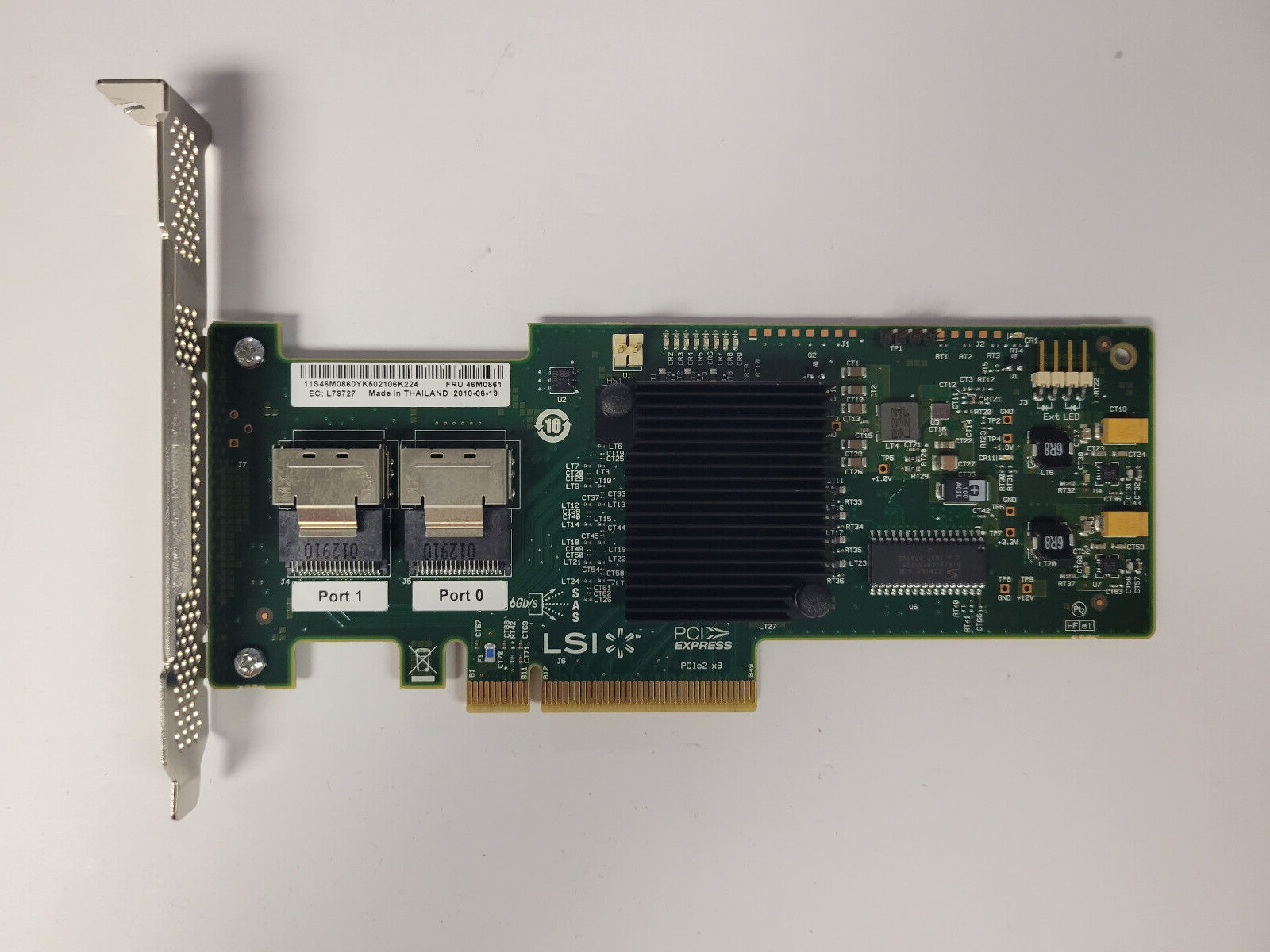 IBM LSI SAS9220-8i ServerRaid  6Gbps RAID Controller H3-25097-01D 46M0861 Tested