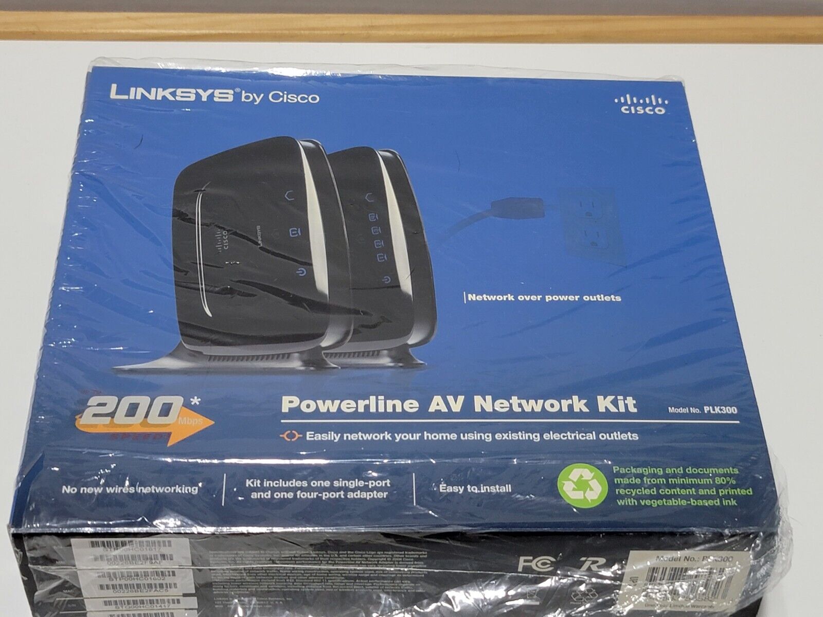 Cisco Linksys PLK300 200Mbps Powerline AV Network Kit