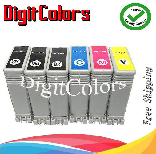 6 cartridge fit PFI-107 ink Canon IPF670 680 770 780 785 pfi107 inkjet printers
