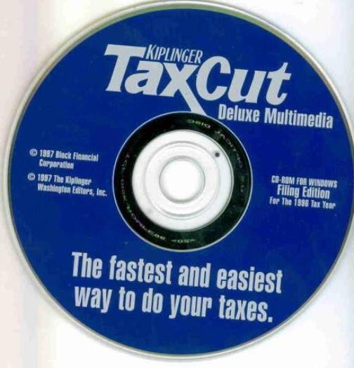 TaxCut 1996 Deluxe Multimedia Edition PC CD redo amend filing taxes finances