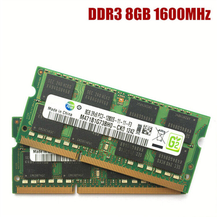 For Samsung 8GB DDR3 PC3-12800S 1600MHz Laptop Memory RAM Third Generation Parts
