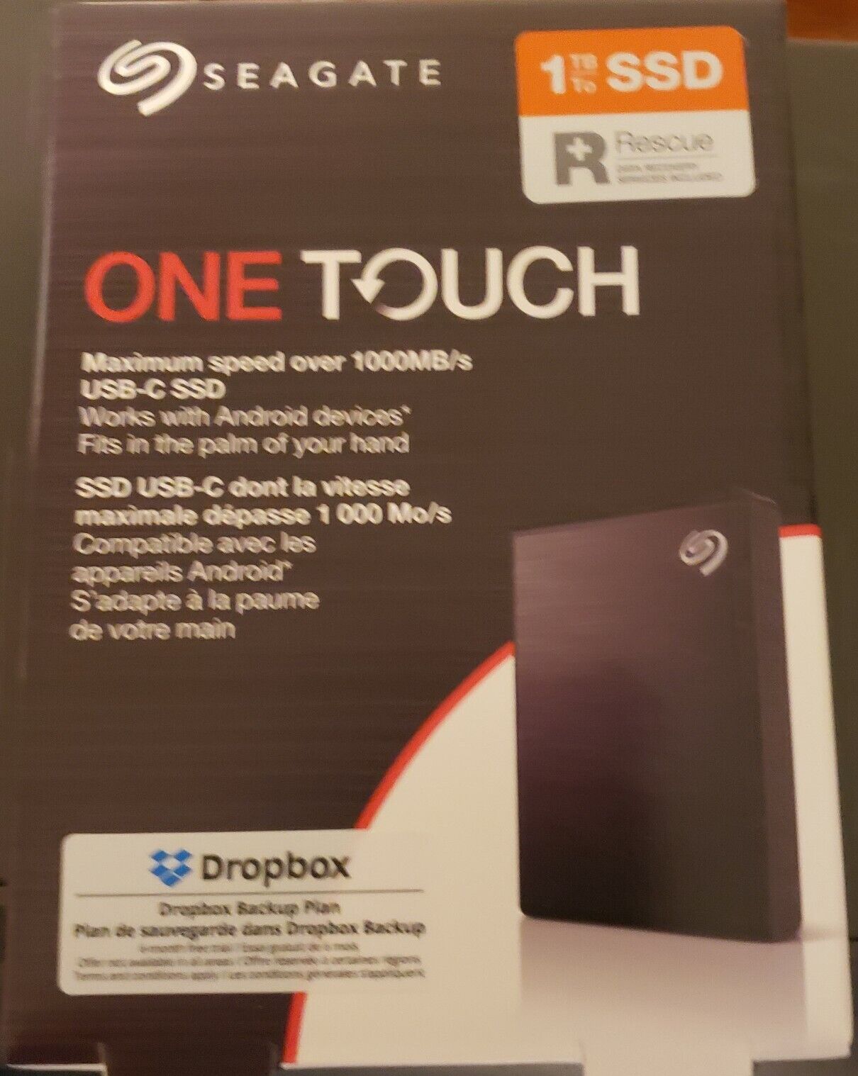 *NEW SEALED* Seagate One Touch SSD Portable 1 TB Solid State Drive - External