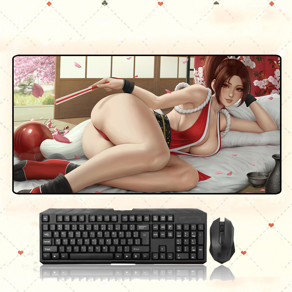 80X40cm THE KING OF FIGHTERS Mai Shiranui Extra Large Mouse Pad 