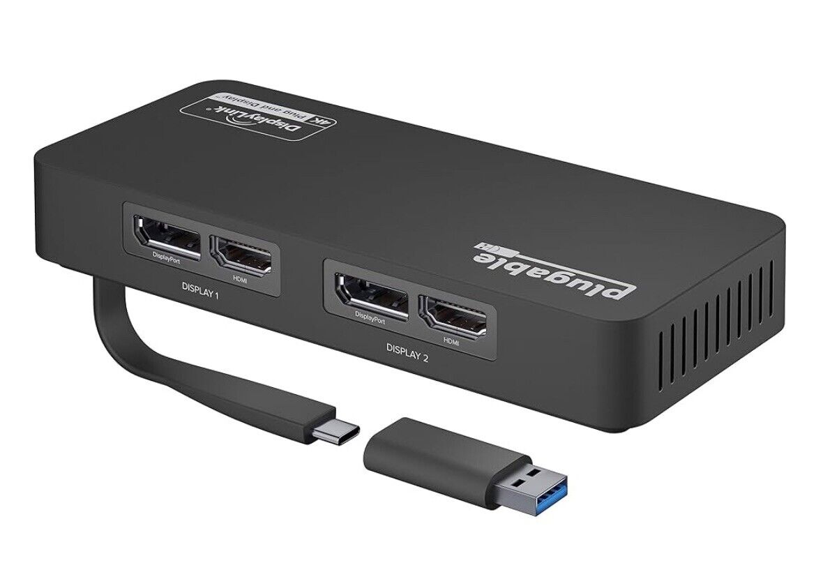 Plugable Technologies USBC-6950U PLUGABLE 4K DISPLAYPORT AND HDMI DUAL MONITOR