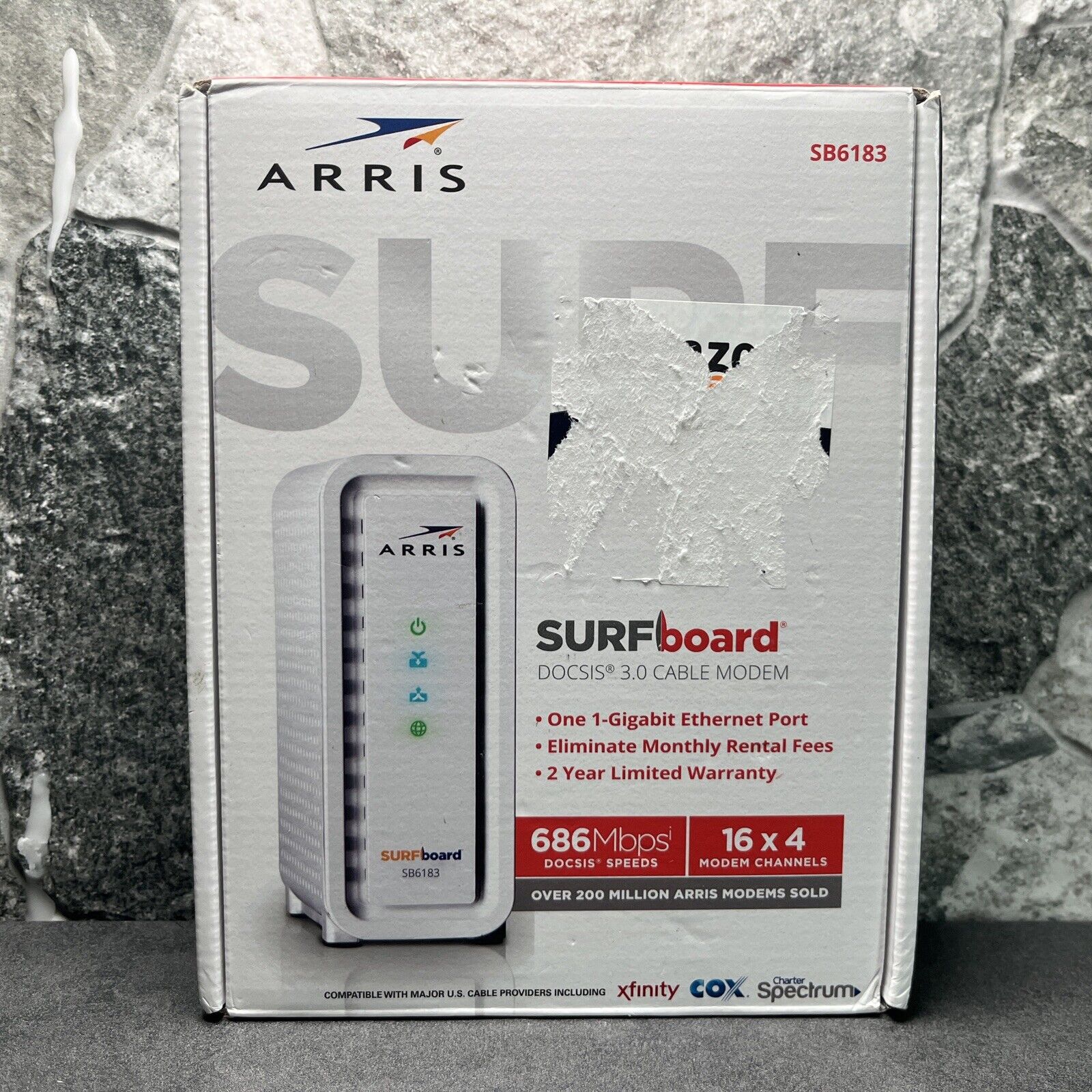 ARRIS Surfboard SB6183 DOCSIS 3.0 Cable Modem Compatible WIth Spectrum Xfinity