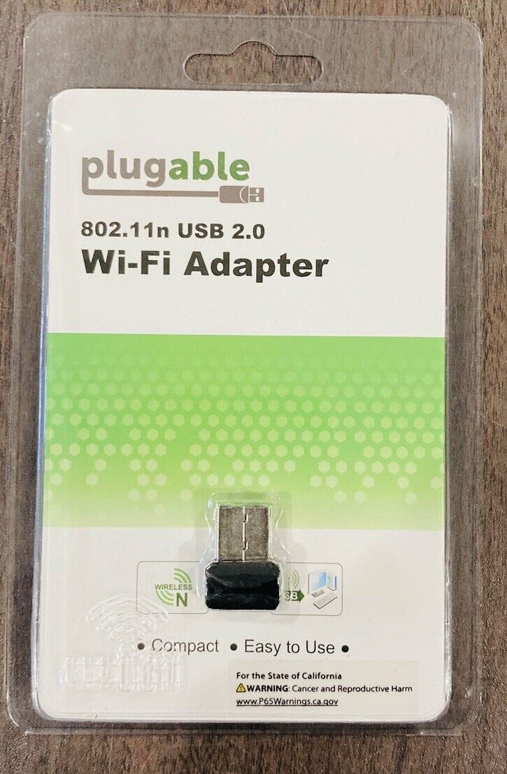 Plugable USB 2.0 Wireless N 802.11n 150 Mbps Nano WiFi Network Adapter.