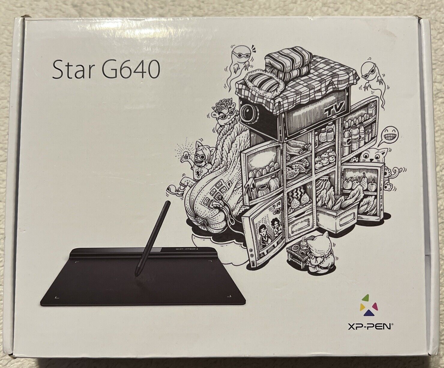 XP-Pen Star G640 Digital Graphics Drawing Tablet 8192 Stylus Chrome WINDOWS MAC