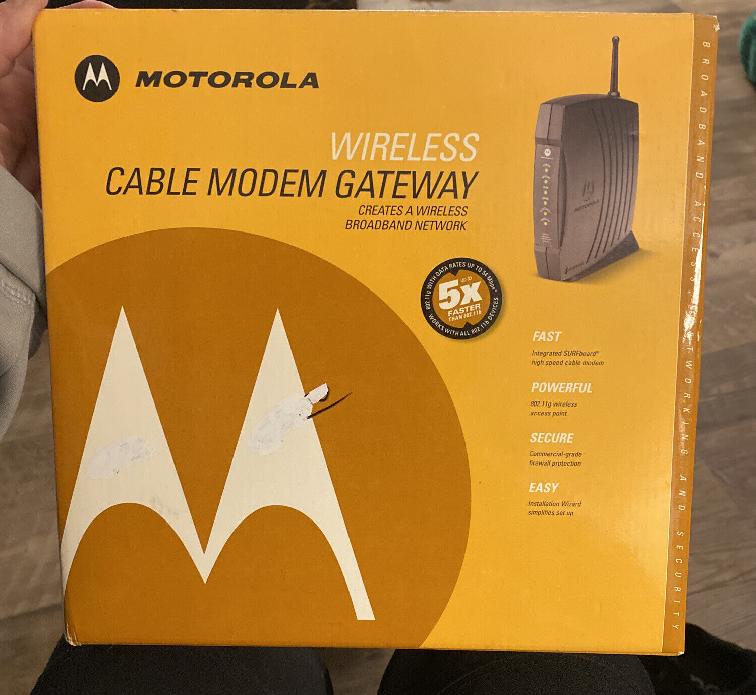 Motorola Cable Modem Gateway Wireless Broadband SBG900 Networking Device PC
