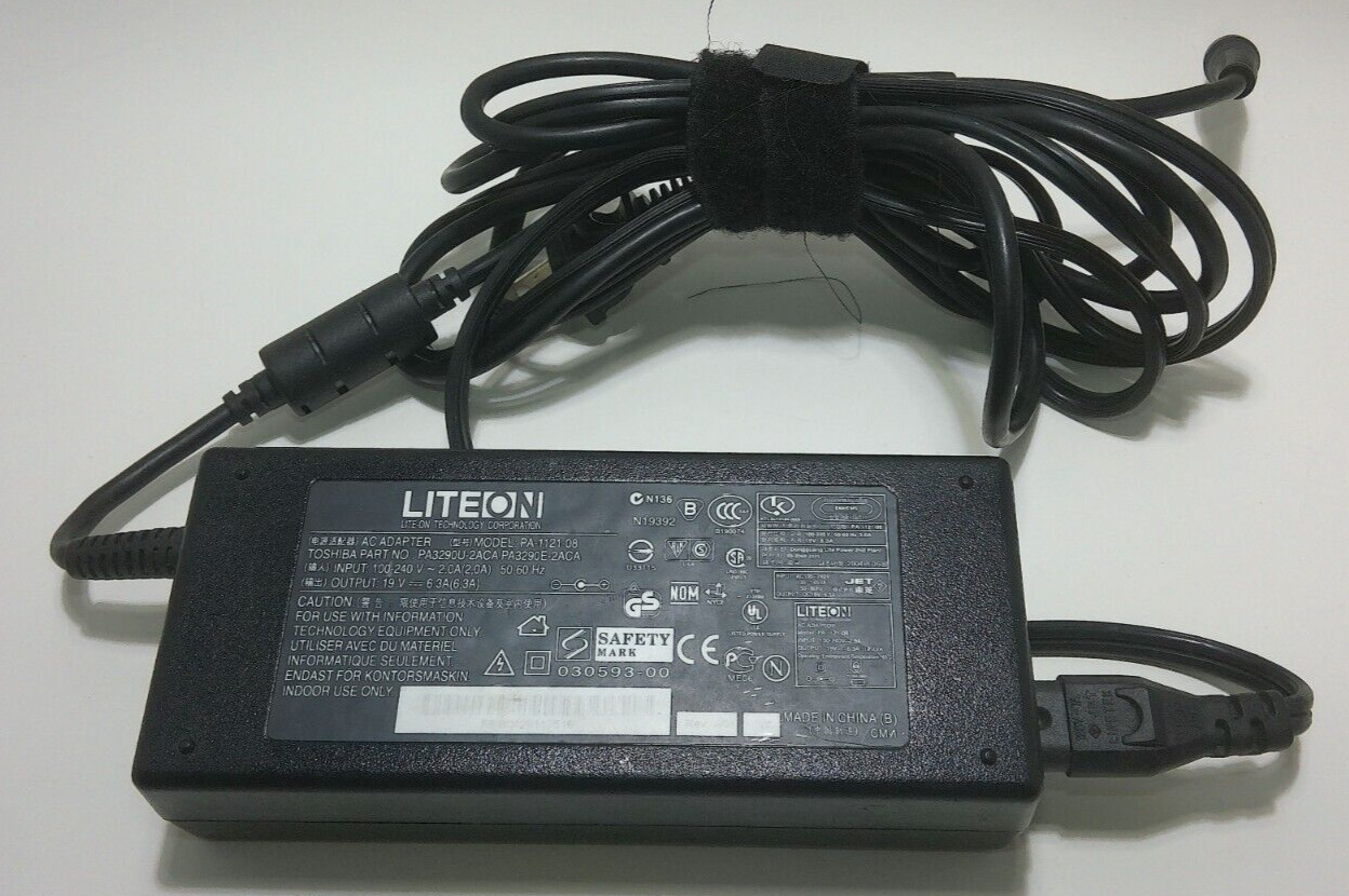 LITEON AC ADAPTER Model: PA-1121-08 19V 6.3A POWER CHARGER SUPPLY CORD